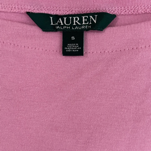 Ralph Lauren Boatneck Bubblegum Pink Short Sleeve Tee - Picture 3 of 5